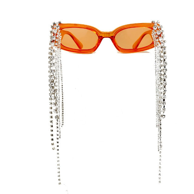 Sonnenbrille Damen – Mit Quasten & Strasssteinen für den Alltag