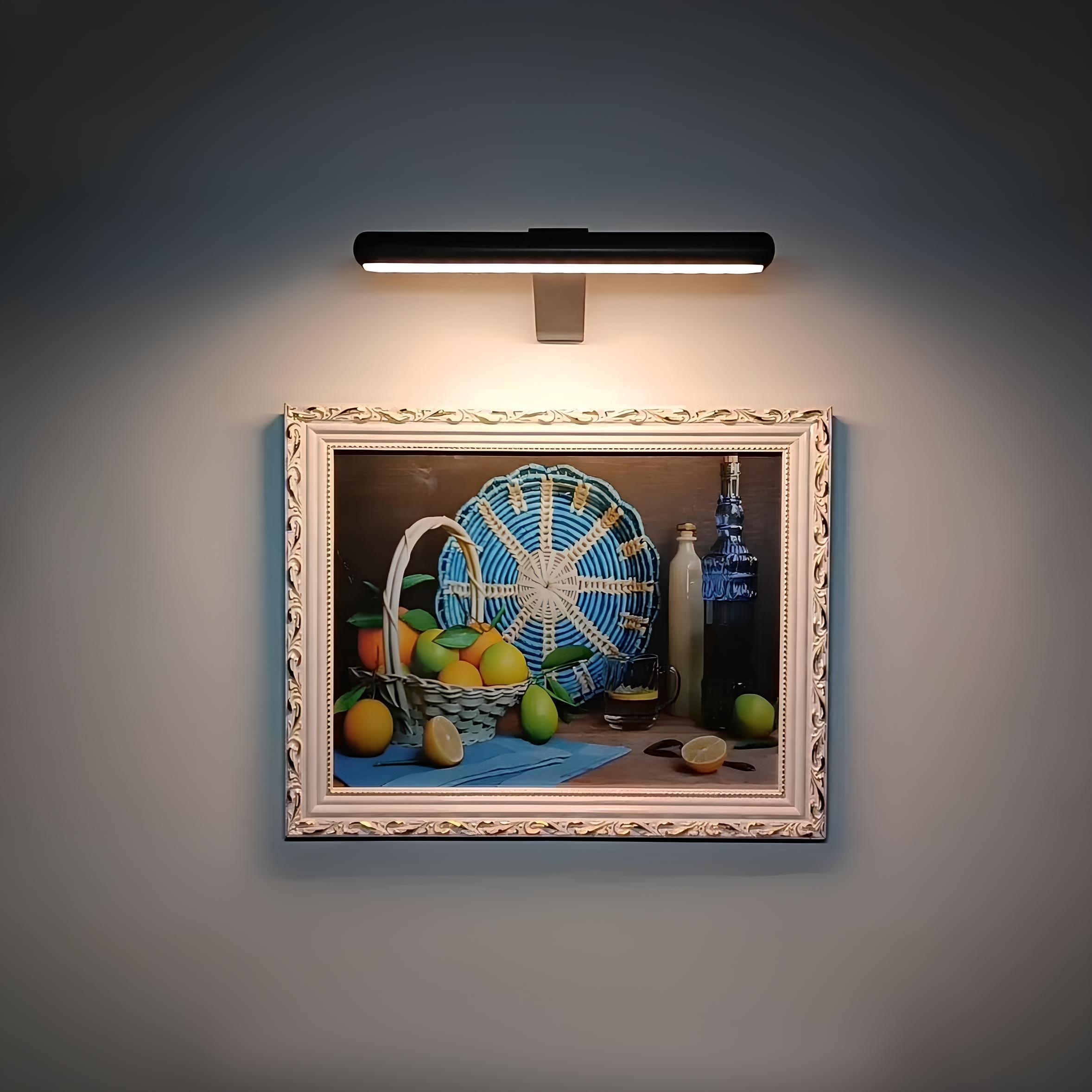 LED Wandlampe kabellos – Drehbar & dimmbar für Bilder & Kunstobjekte