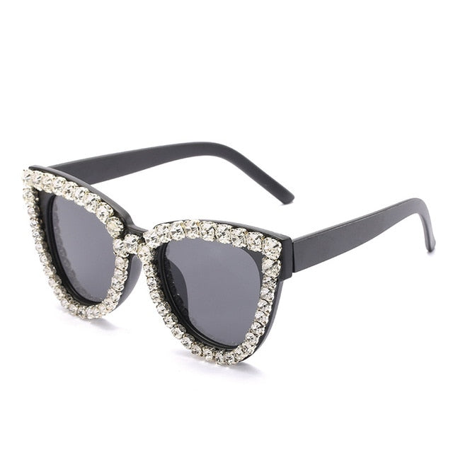 Sonnenbrille Damen – Mit Rubinen & Strass für Freizeit & Alltag