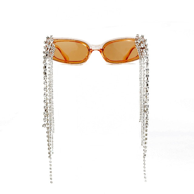 Sonnenbrille Damen – Mit Quasten & Strasssteinen für den Alltag