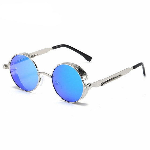 Steampunk Sonnenbrille Unisex – Metallrahmen für Festival & Retro