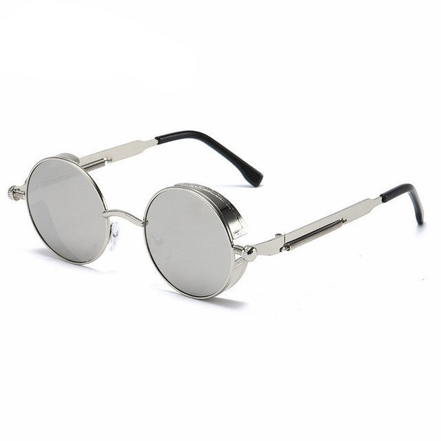 Steampunk Sonnenbrille Unisex – Metallrahmen für Festival & Retro