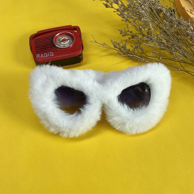 Sonnenbrille Damen – In Felloptik für modische Alltagslooks